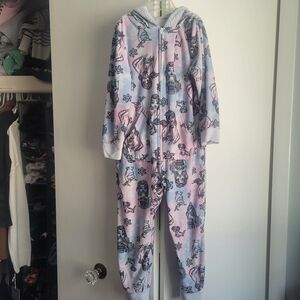 Size 6 Anna Elsa Jammie With Hood Disney Princess Frozen